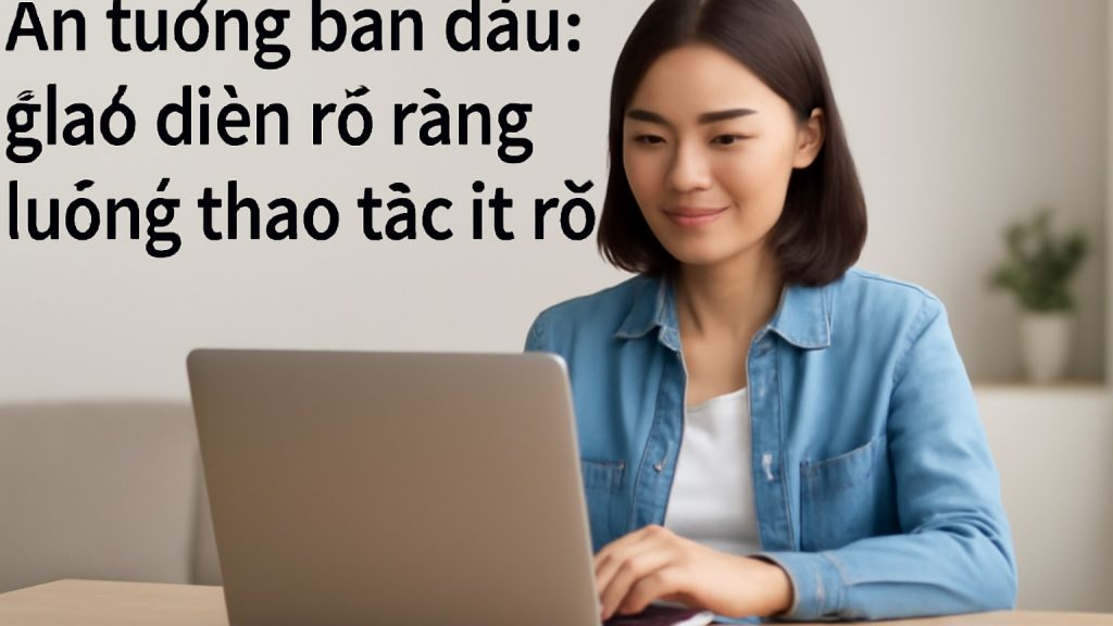 Ấn tượng ban đầu: giao diện rõ ràng, luồng thao tác ít rối Minh họa: Ấn tượng ban đầu: giao diện rõ ràng, luồng thao tác ít rối