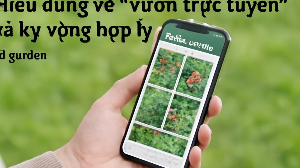 Hiểu đúng về “vườn trực tuyến” và kỳ vọng hợp lý Minh họa: Hiểu đúng về “vườn trực tuyến” và kỳ vọng hợp lý